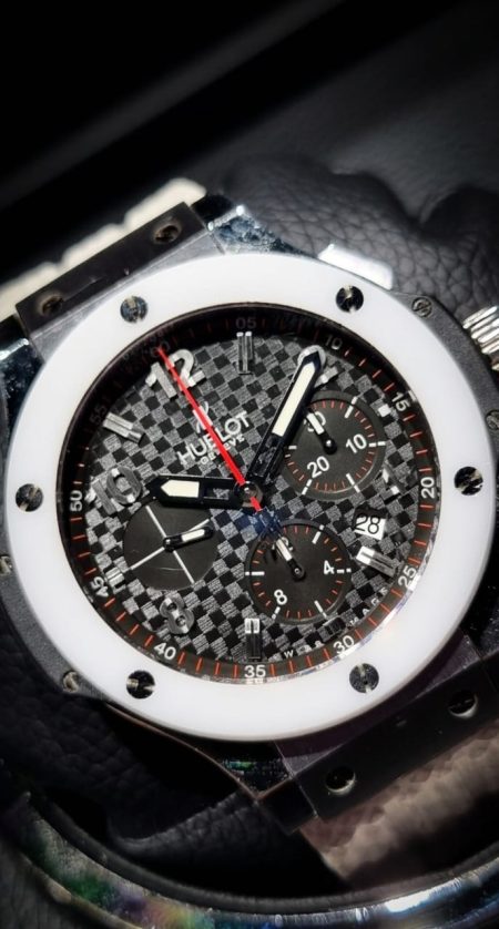 HUBLOT BIG BANG STEEL & CERAMIC DATE CHRONO  301.SH.131.RW