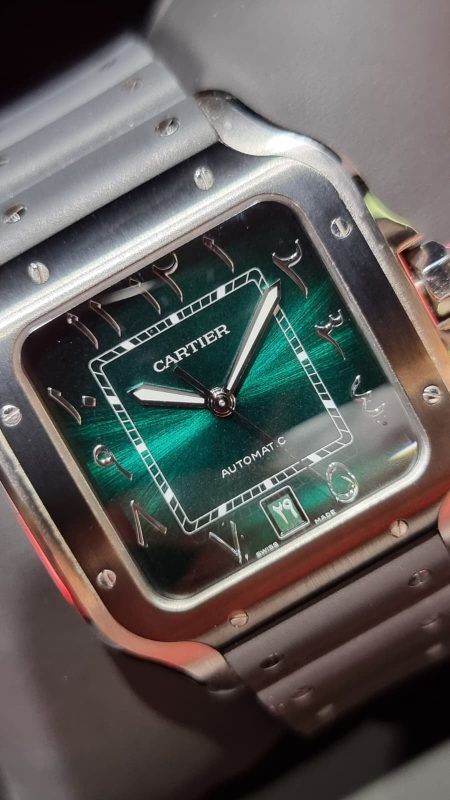 CARTIER - SANTOS ARABIC GREEN  MIDDLE EAST