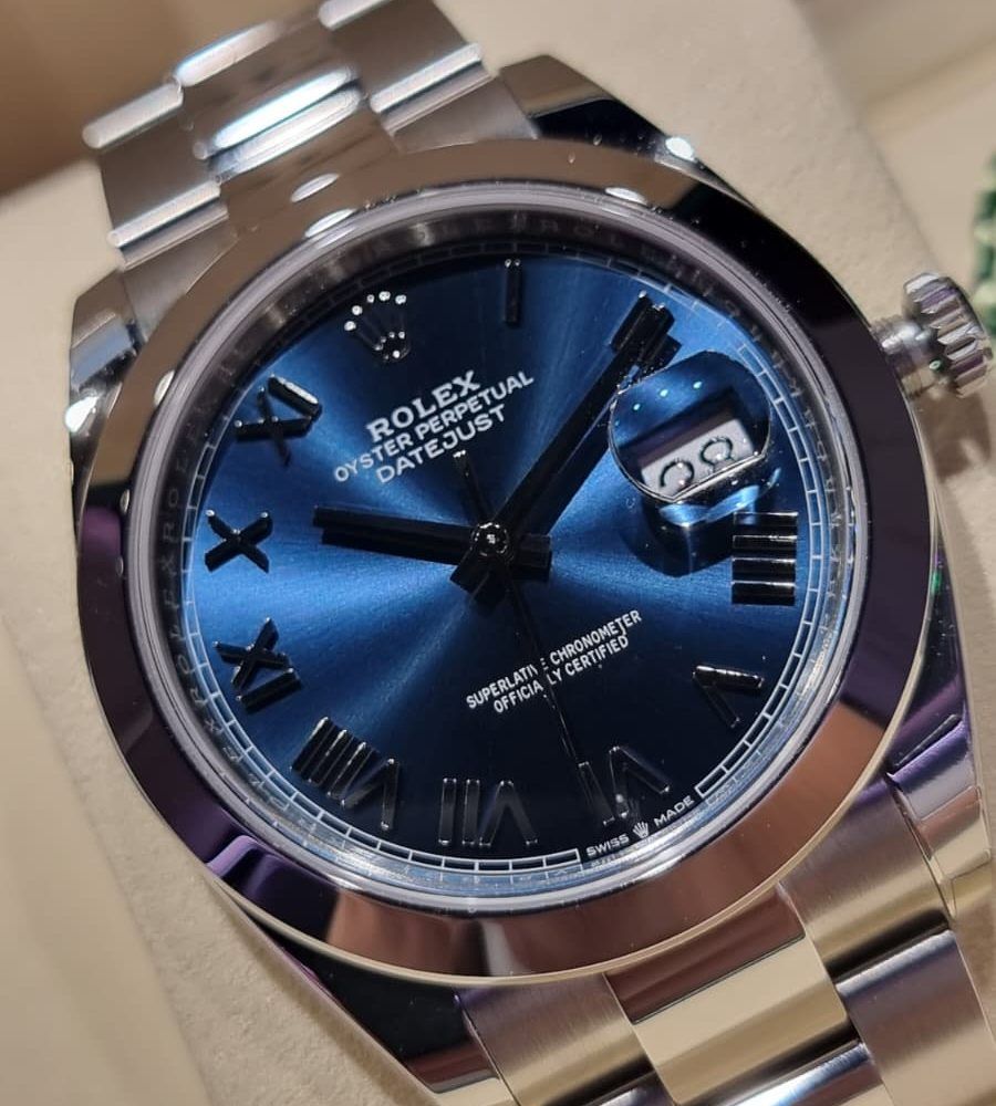 DATEJUST AZUL ROMANA OYSTER ABOMBADA 126300 (1)