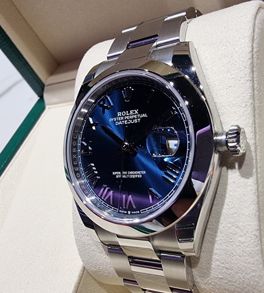 DATEJUST AZUL ROMANA OYSTER ABOMBADA 126300 (2)
