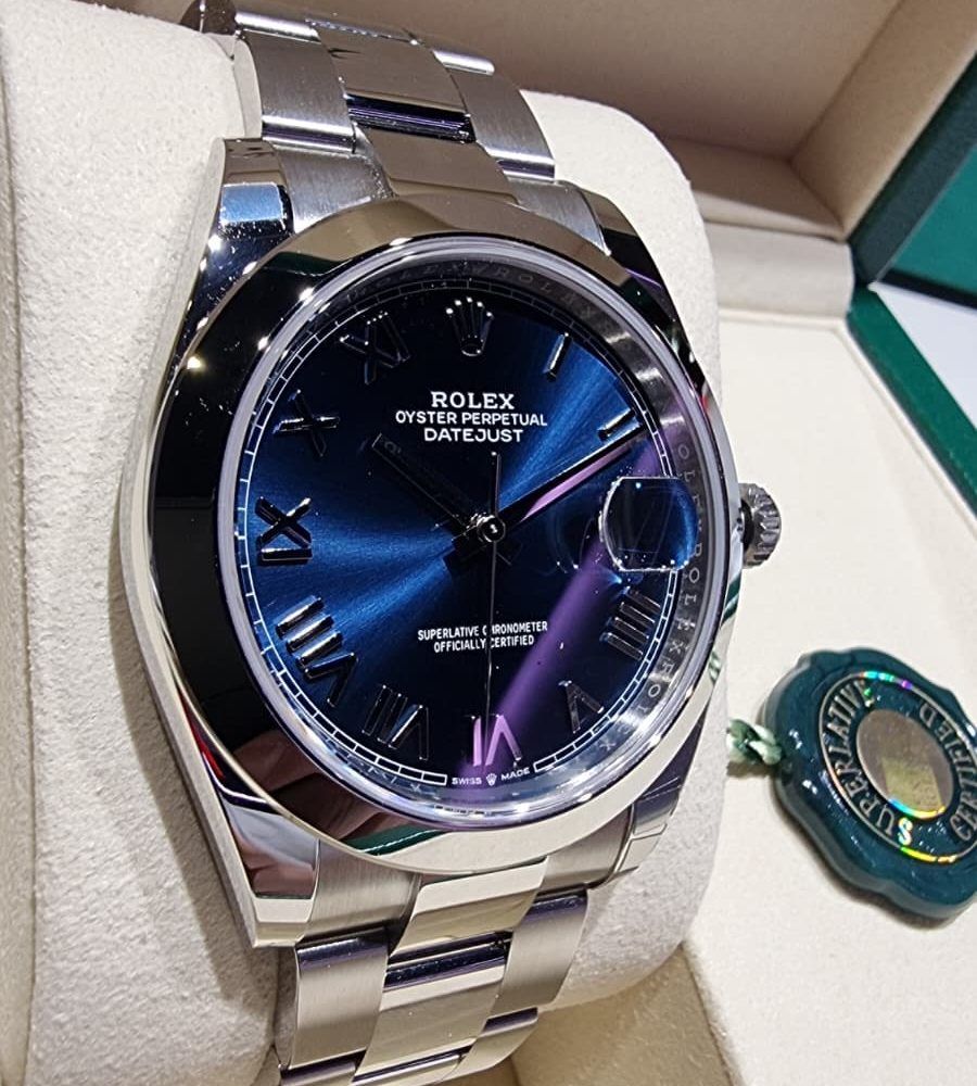 DATEJUST AZUL ROMANA OYSTER ABOMBADA 126300 (3)