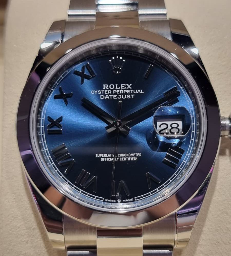DATEJUST AZUL ROMANA OYSTER ABOMBADA 126300 (4)
