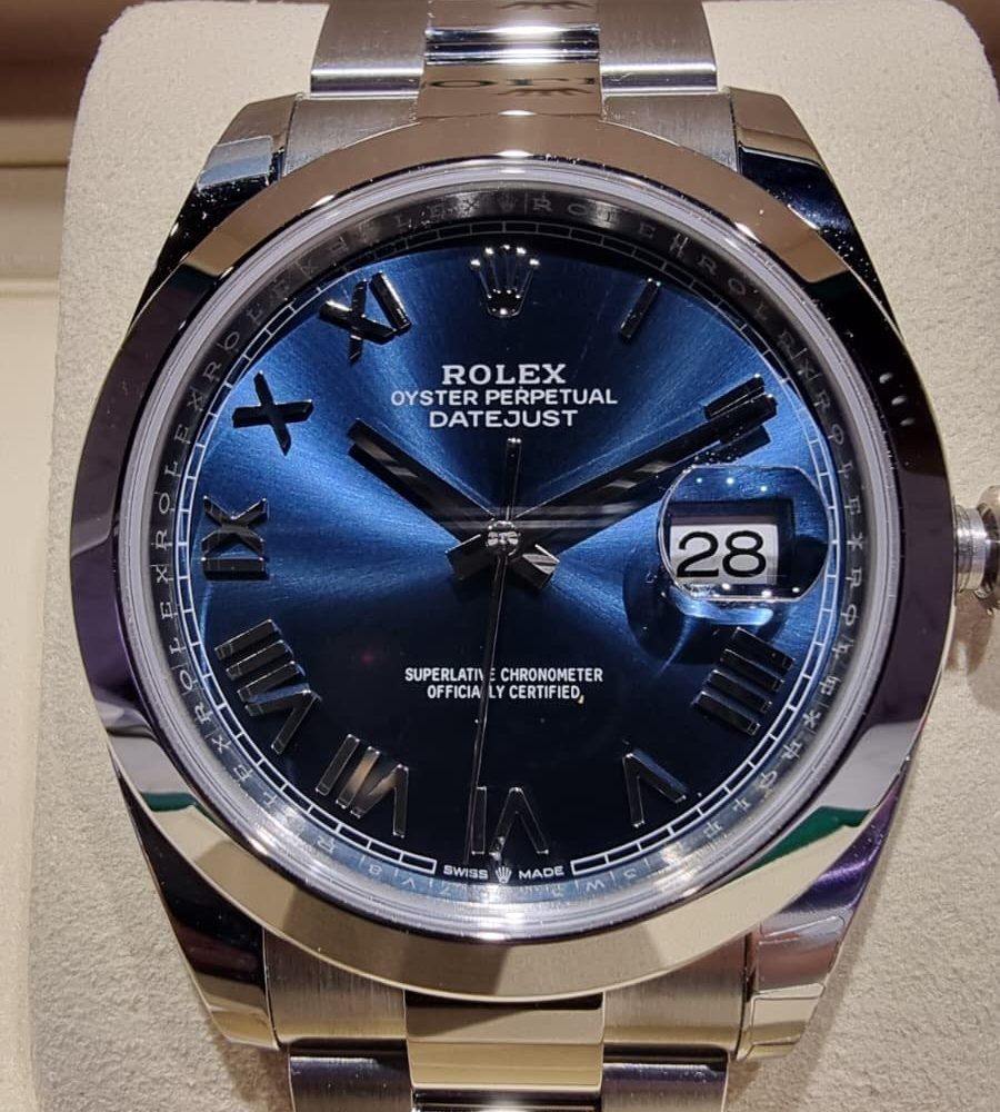 DATEJUST AZUL ROMANA OYSTER ABOMBADA 126300 (6)