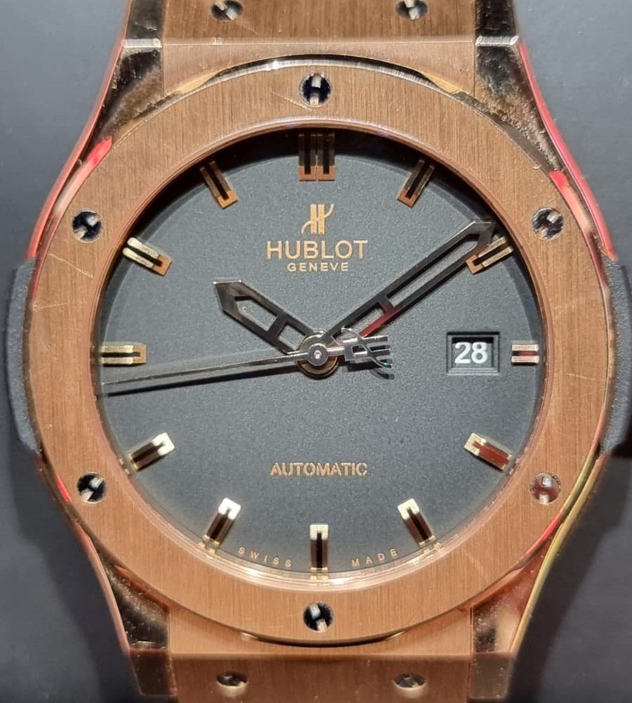 HUBLOT CLASSIC FUSION GOLD ROSE CAUCHO (1)