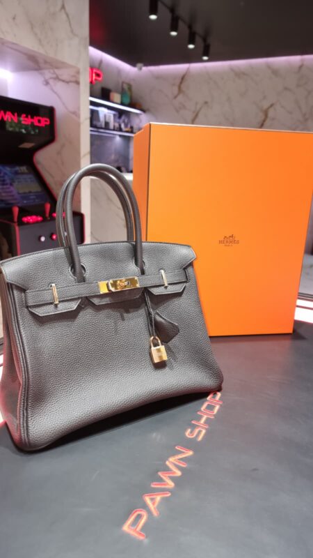 VENDIDO  – BIRKIN 25 NOIR TOGO GOLD HARDWARE